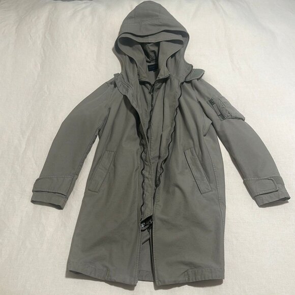 All Saints Olive Green Field Jacket - Picture 2 of 7